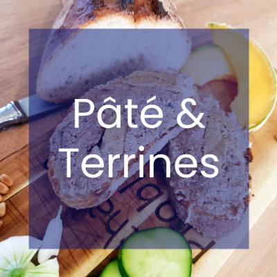 Les pts et terrines vendus par votre producteur de foie gras au Parcq